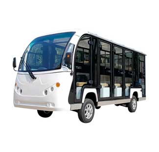 効率的に都市景観をナビゲートする: 14人乗りの電気バス